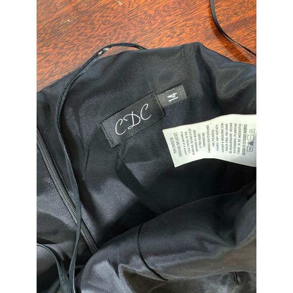 VTG CDC Rampage Asian Floral Print Satin Dress Sz 14 NWT Cocktail Party Wedding - Picture 5 of 11